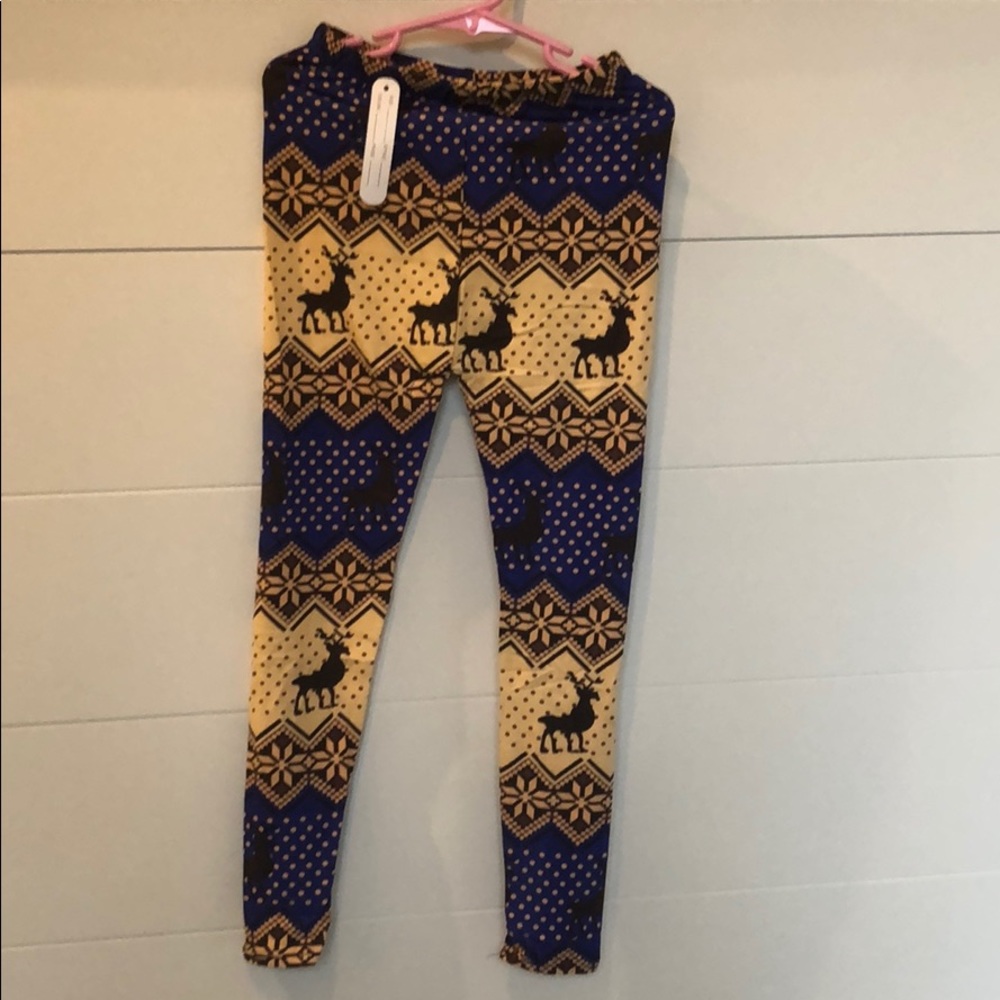 Reindeer printed leggings
